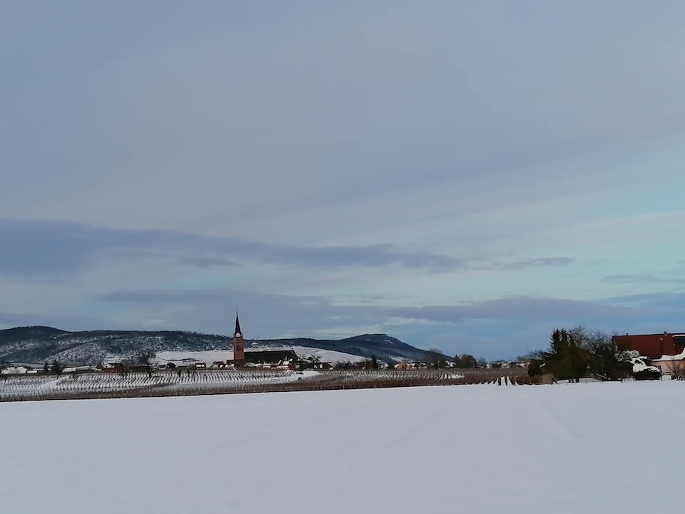 Ciel d’hiver sur le Ried